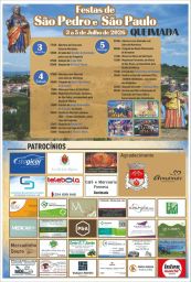 Cartaz Festas de São Pedro e São Paulo 2026 - Queimada