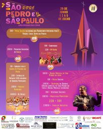 Cartaz Festas de São Pedro e São Paulo 2026 - São Pedro da Cova