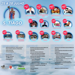 Cartaz Festas de São Tiago 2024 - Aldreu