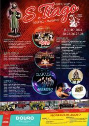 Cartaz Festas de São Tiago 2024 - Amarante