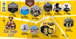 Cartaz Festas de São Tiago 2024 - Silvade