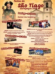Cartaz Festas de São Tiago 2026 - Carapeços