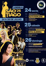 Cartaz Festas de São Tiago 2026 - Lordelo