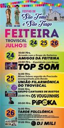 Cartaz Festas de São Tomé e São Tiago 2026 - Feiteira