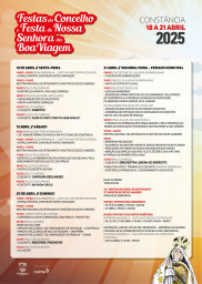 Cartaz Festas de Senhora da Boa Viagem 2025 - Constância  