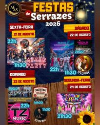 Cartaz Festas de Serrazes 2026 - Serrazes