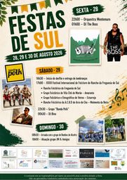 Cartaz Festas de Sul 2026 - Sul
