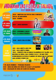 Cartaz Festas de Talaíde 2024 - Cascais