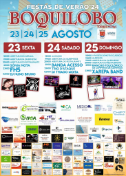 Cartaz Festas de Verão 2024 - Boquilobo
