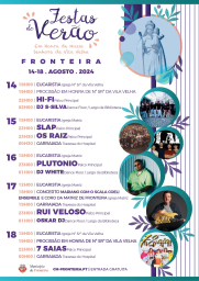 Cartaz Festas de Verão 2024 - Fronteira