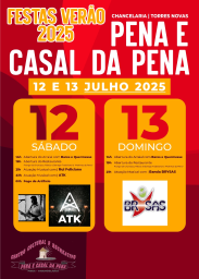Cartaz Festas de Verão 2025 - Casal da Pena