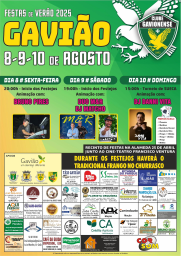 Cartaz Festas de Verão 2025 - Gavião