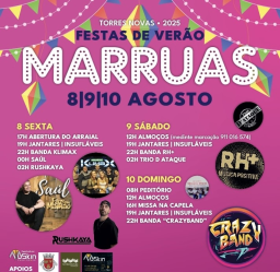 Cartaz Festas de Verão 2025 - Marruas