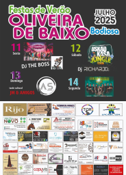 Cartaz Festas de Verão 2025 - Oliveira de Baixo