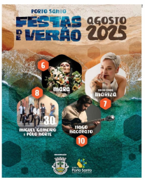 Cartaz Festas de Verão 2025 - Porto Santo