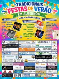Cartaz Festas de Verão 2026 - Albernoa