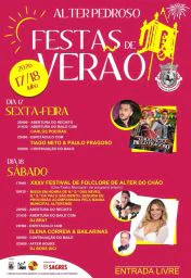 Cartaz Festas de Verão 2026 - Alter Pedroso