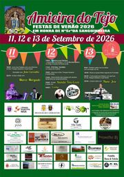 Cartaz Festas de Verão 2026 - Amieira do Tejo