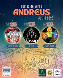 Cartaz Festas de Verão 2026 - Andreus