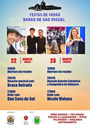 Cartaz Festas de Verão 2026 - Barão de São Miguel