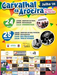 Cartaz Festas de Verão 2026 - Carvalhal da Aroeira