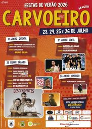 Cartaz Festas de Verão 2026 - Carvoeiro