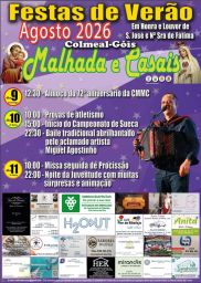 Cartaz Festas de Verão 2026 - Colmeal