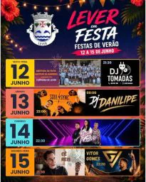 Cartaz Festas de Verão 2026 - Lever