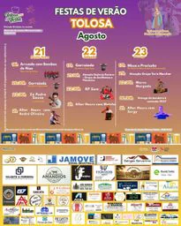Cartaz Festas de Verão 2026 - Tolosa