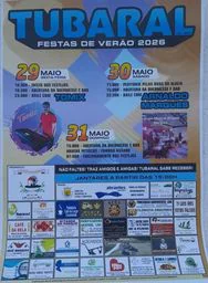 Cartaz Festas de Verão 2026 - Tubaral