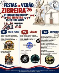 Cartaz Festas de Verão 2026 - Zibreira