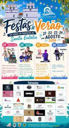 Cartaz Festas de Verão em honra da Padroeira de Santa Eulália 2026 - Santa Eulália