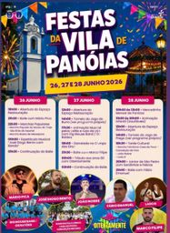 Cartaz Festas de Vila de Panóias 2026 - Panóias