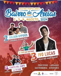 Cartaz Festas do Bairro das Areias 2024 - Montijo