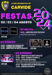 Cartaz Festas do Clube Recreativo de Carvide 2024 - Leiria