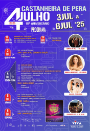 Cartaz Festas do Concelho 2025 - Castanheira de Pera