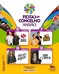 Cartaz Festas do Concelho 2026 - Ansião