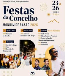 Cartaz Festas do Concelho 2026 - Mondim de Basto
