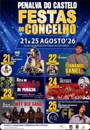 Cartaz Festas do Concelho 2026 - Penalva do Castelo