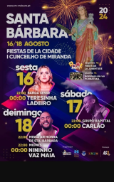 Cartaz Festas do Concelho e da Cidade 2024 - Miranda do Douro