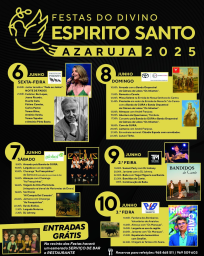 Cartaz Festas do Divino Espírito Santo 2025 - Azaruja