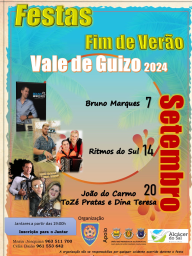 Cartaz Festas do Fim de Verão 2024 - Vale de Guizo