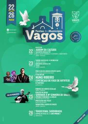 Cartaz Festas do Município 2026 - Vagos