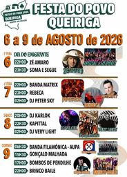 Cartaz Festas do Povo 2026 - Queiriga