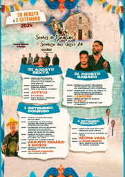 Cartaz Festas do Senhor do Bonfim 2024 - Goães