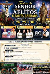 Cartaz Festas do Senhor dos Aflitos e Santa Bárbara 2026 - Coimbrões