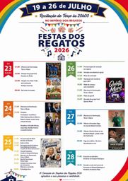 Cartaz Festas dos Regatos 2026 - Regatos