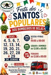 Cartaz Festas dos Santos Populares 2026 - Belas