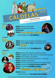Cartaz Festas em Caldelas, Caranguejeira 2024