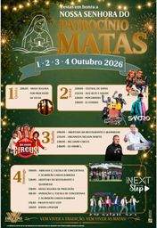 Cartaz Festas em honra a Nossa Senhora do Patrocínio 2026 - Ourém